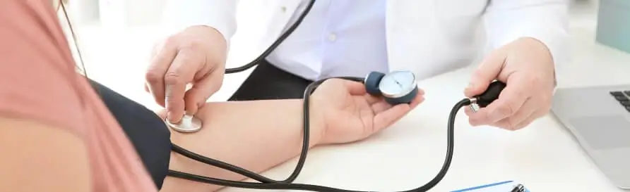Doctor measuring blood