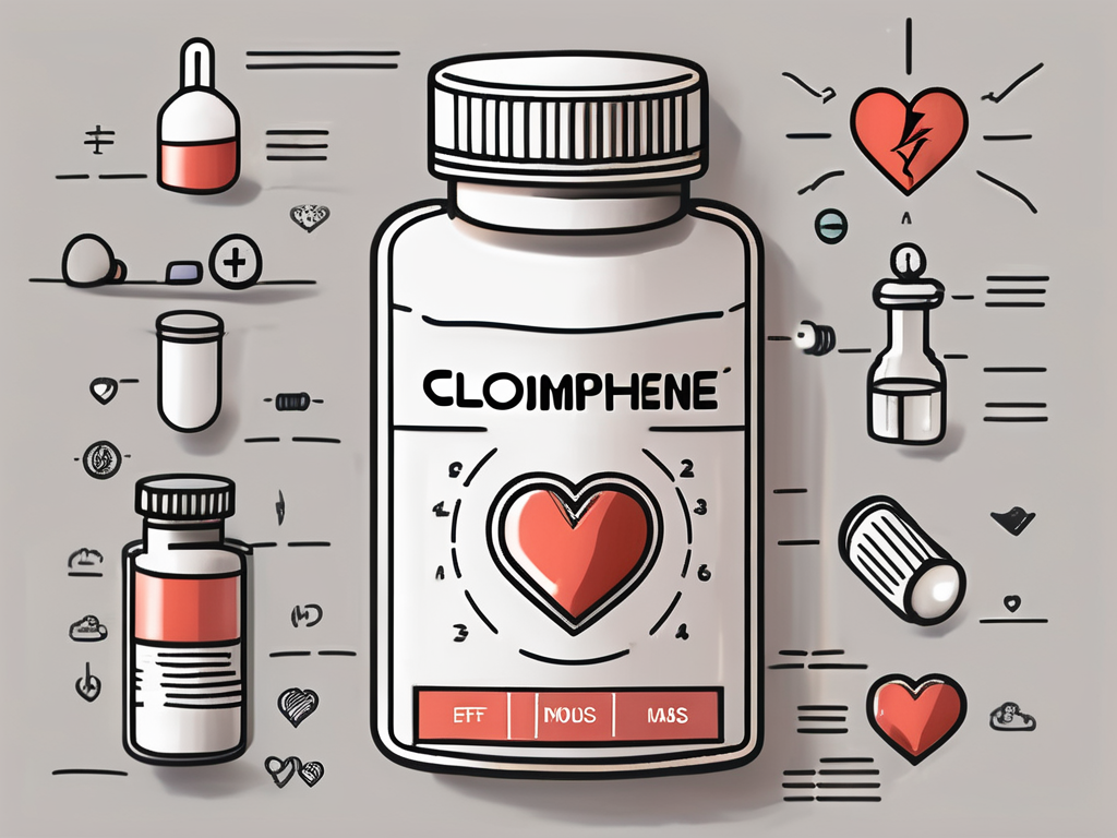 A pill bottle labeled as clomiphene citrate