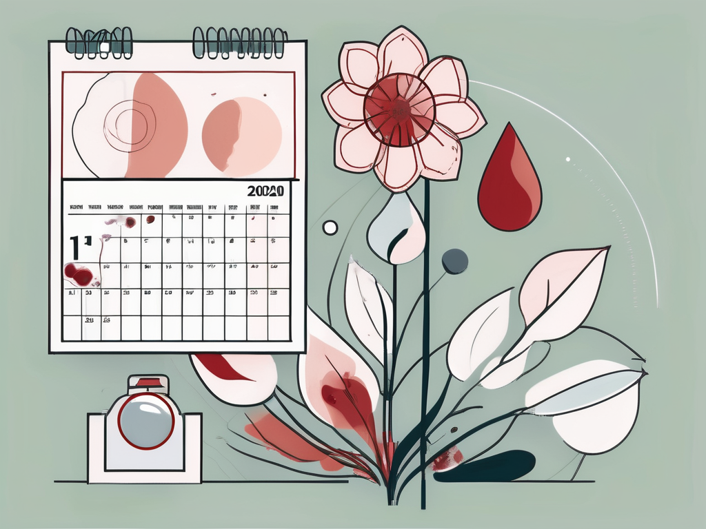 A calendar with various feminine symbols