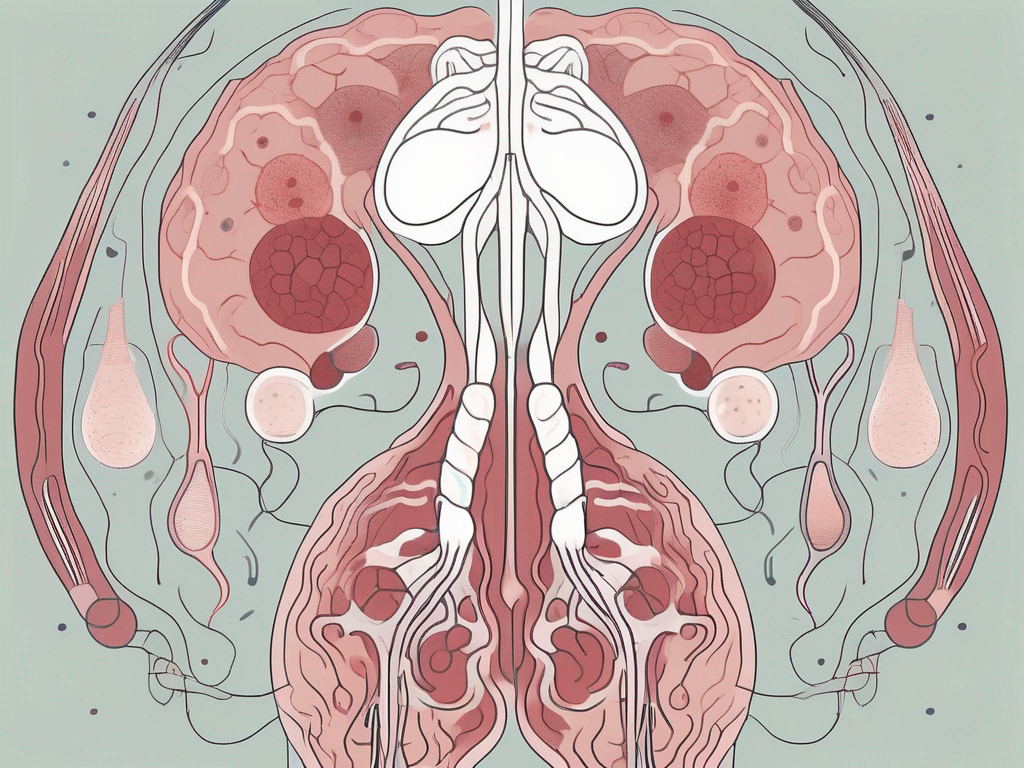 An abstract representation of the female reproductive system