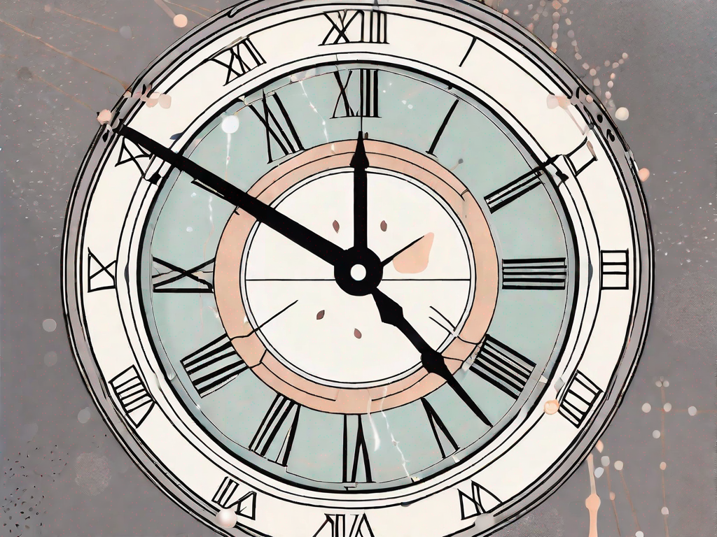 A clock showing the time as over 40